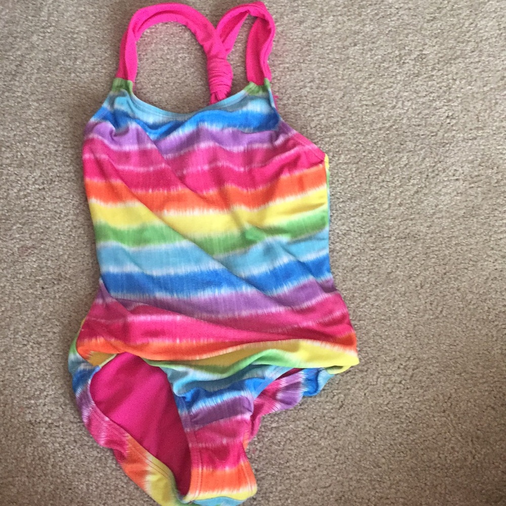 Rainbow girls bathing suit
